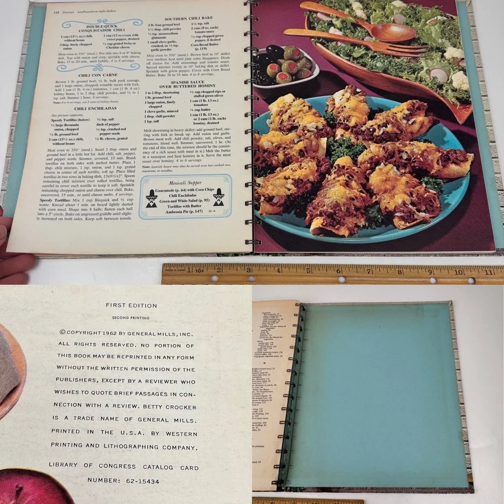 Vtg 1962 First Edition Second Print Betty Crocker‎ New Good Easy Cook Book READ